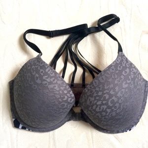Gray Lace Women's Bra